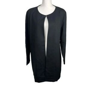 NWOT Amanda +‎ Chelsea 12157 Ponte Topper Jacket Black Women’s Size 2X
